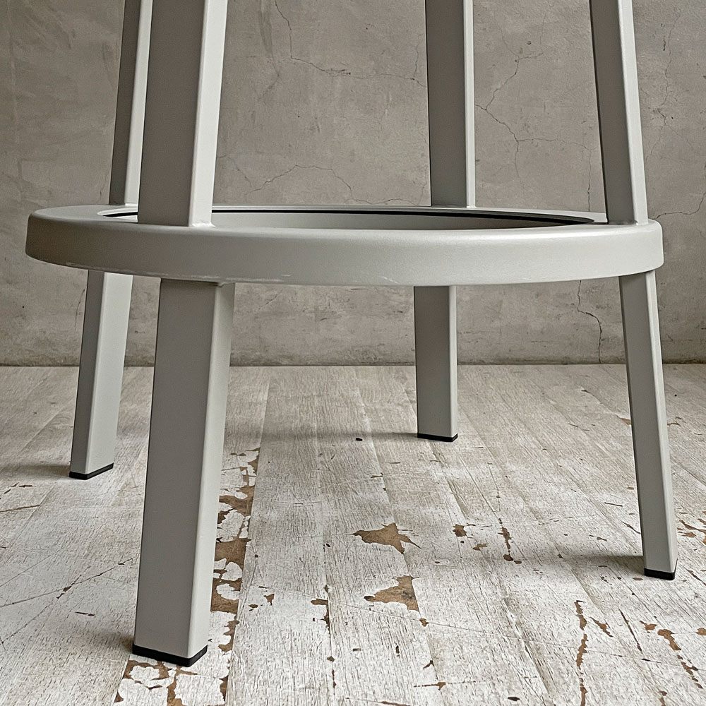ヘイ HAY リボルバー バースツール ロー REVOLVER BAR STOOL LOW H65cm スカイグレー 回転式座面 レオン・ランズメイヤー デンマーク A ♪