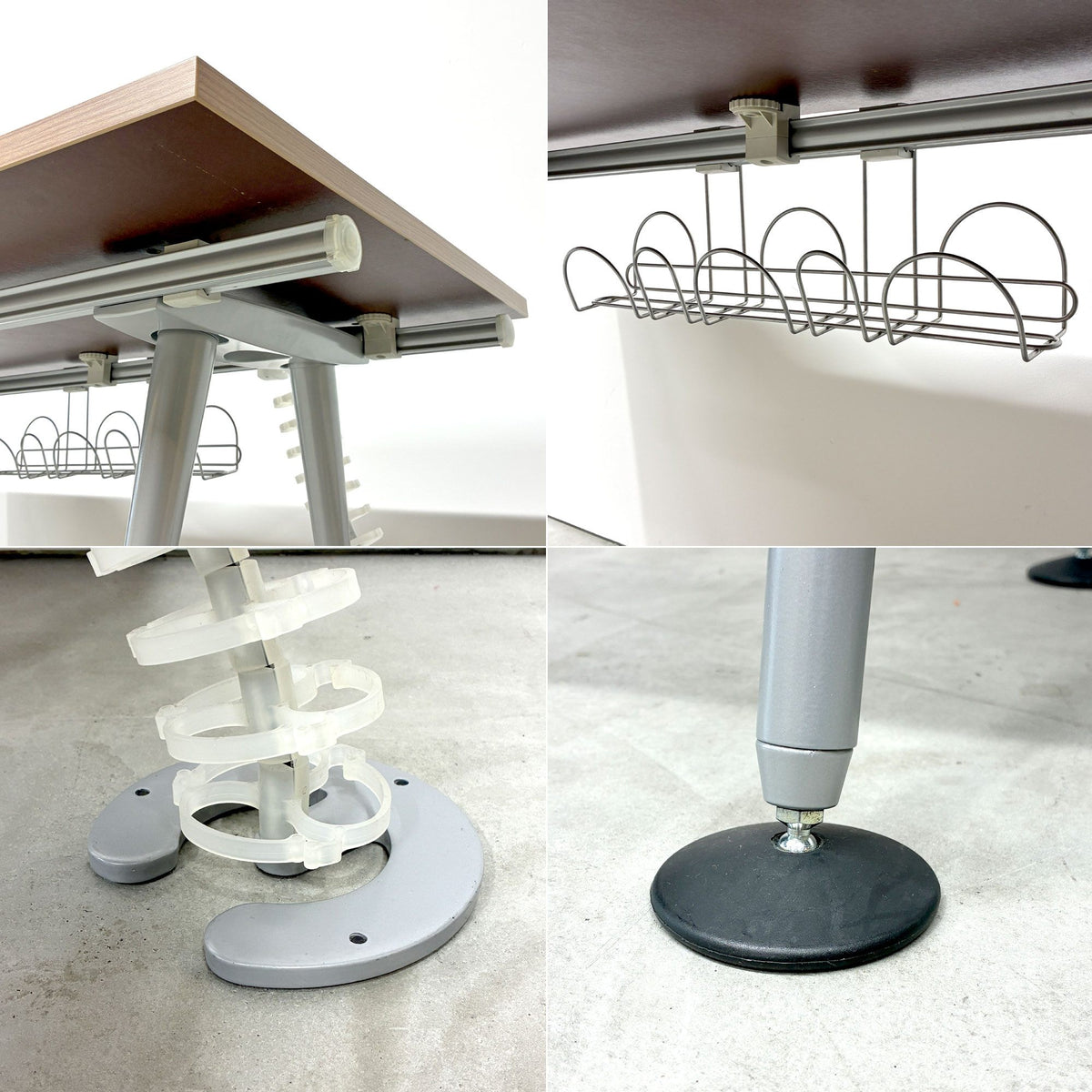ハーマンミラー Herman Miller アバックエンバイロメンツ ABAK ミーティングテーブル デスク ワークテーブル W140cm ウッドカラー ケーブルスパイン付き ティム・ウォレス ◎