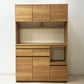 ロウヤ LOWYA キッチンキャビネット Kitchen Cabinet 食器棚 レンジ台 ステンレススライドボード W120cm ナチュラル 定価￥89,990- ●
