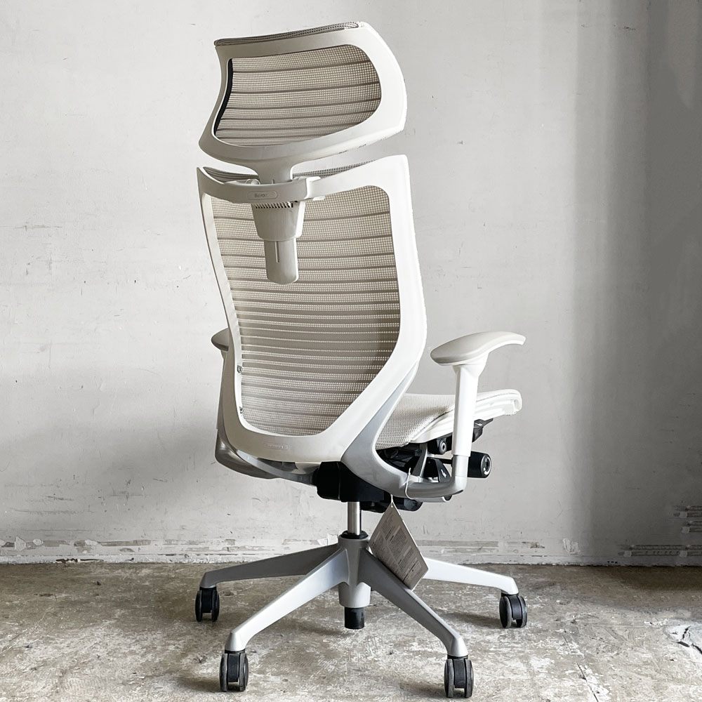 オカムラ okamura バロンチェア Baron Chair エクストラローバック オフィスチェア デスクチェア 可動ヘッドレスト アジャストアーム ジョルジェット・ジウジアーロ 2021年製 ■