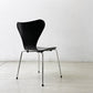 フリッツハンセン Fritz Hansen セブンチェア ダイニングチェア カラードアッシュ ブラック アルネ・ヤコブセン 北欧 デンマーク 定価75,680円 美品 B ●