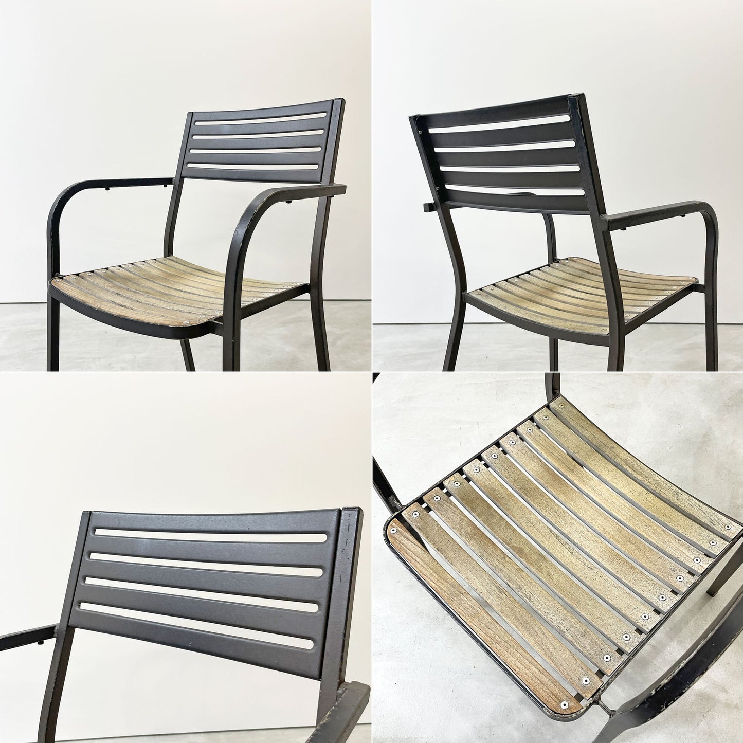 エミュー emu セーニョチェア SEGNOCHAIR ガーデンチェア アーム スタッキング イタリア ニ脚セット C ●