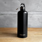 プラダ PRADA ウォーターボトル BOTTIGLIA TERMICA 500ml 水筒 タンブラー 黒 未使用 新品 ブラック×ブラック ギャランティーカード・説明書付 ♪