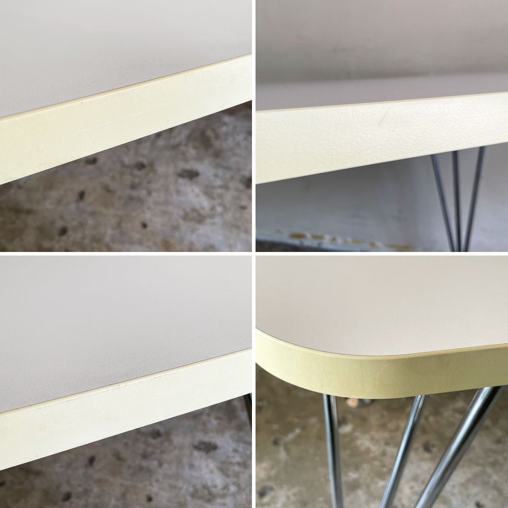 カルテル Kartell マックステーブル MAX TABLE ホワイト ミーティングテーブル 固定脚 フェルーチョ・ラヴィアーニ 定価￥242,700- ■