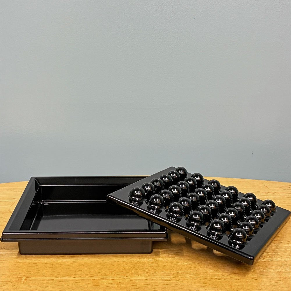 オリベッティ olivetti シンテシス 45 Synthesis 45 Ashtray 灰皿 ブラック エットーレ・ソットサス Ettore Sottsass ポストモダン イタリア ◎