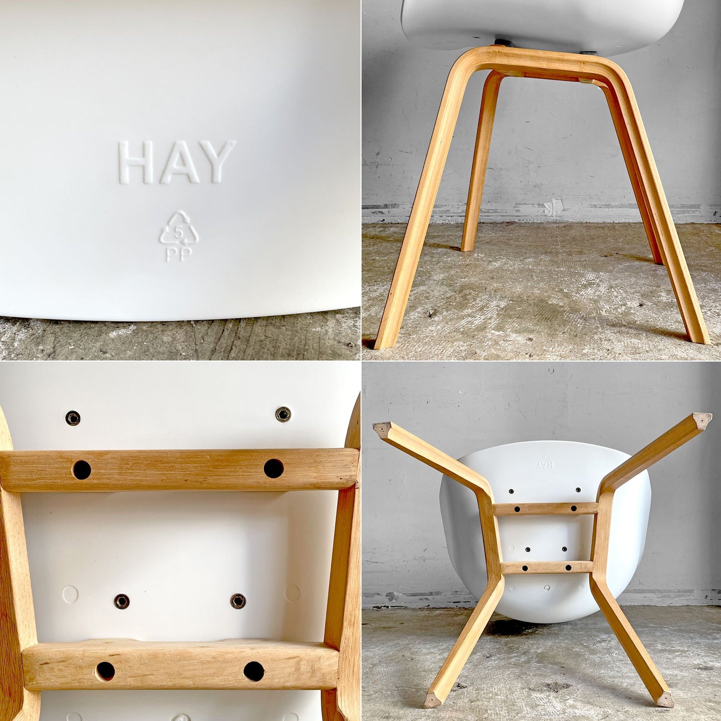 ヘイ HAY アバウト ア チェア ABOUT A CHAIR AAC22 アームチェア ダイニングチェア ホワイト ヒー・ウェリング 北欧モダン デンマーク ■