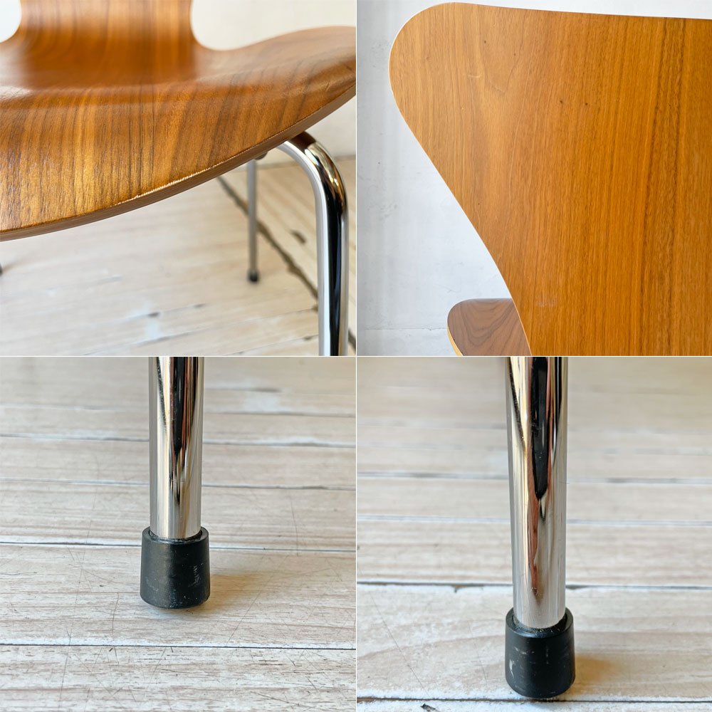 フリッツハンセン Fritz Hansen セブンチェア Seven Chair ダイニングチェア アルネヤコブセン Arne Jacobsen ウォールナット材 北欧家具 F ★