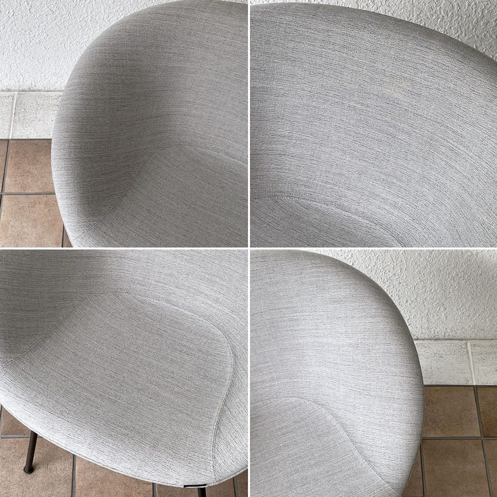 フリッツハンセン Fritz Hansen ポットチェア 3318 POT ラウンジチェア ファブリック クリスチャンハウン ベージュ ブラウンブロンズレッグ アルネ・ヤコブセン デンマーク 定価￥297,880- 展示品 ◇