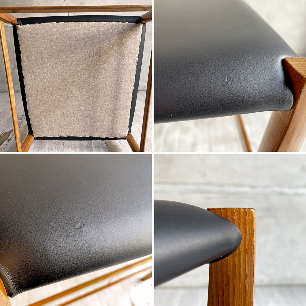 カッシーナ Cassina 699 スーパーレジェーラ SUPERLEGGERA ダイニングチェア アッシュ材 ナチュラル レザー 本革 Zランク ジオ・ポンティ 定価￥341,000- ♪