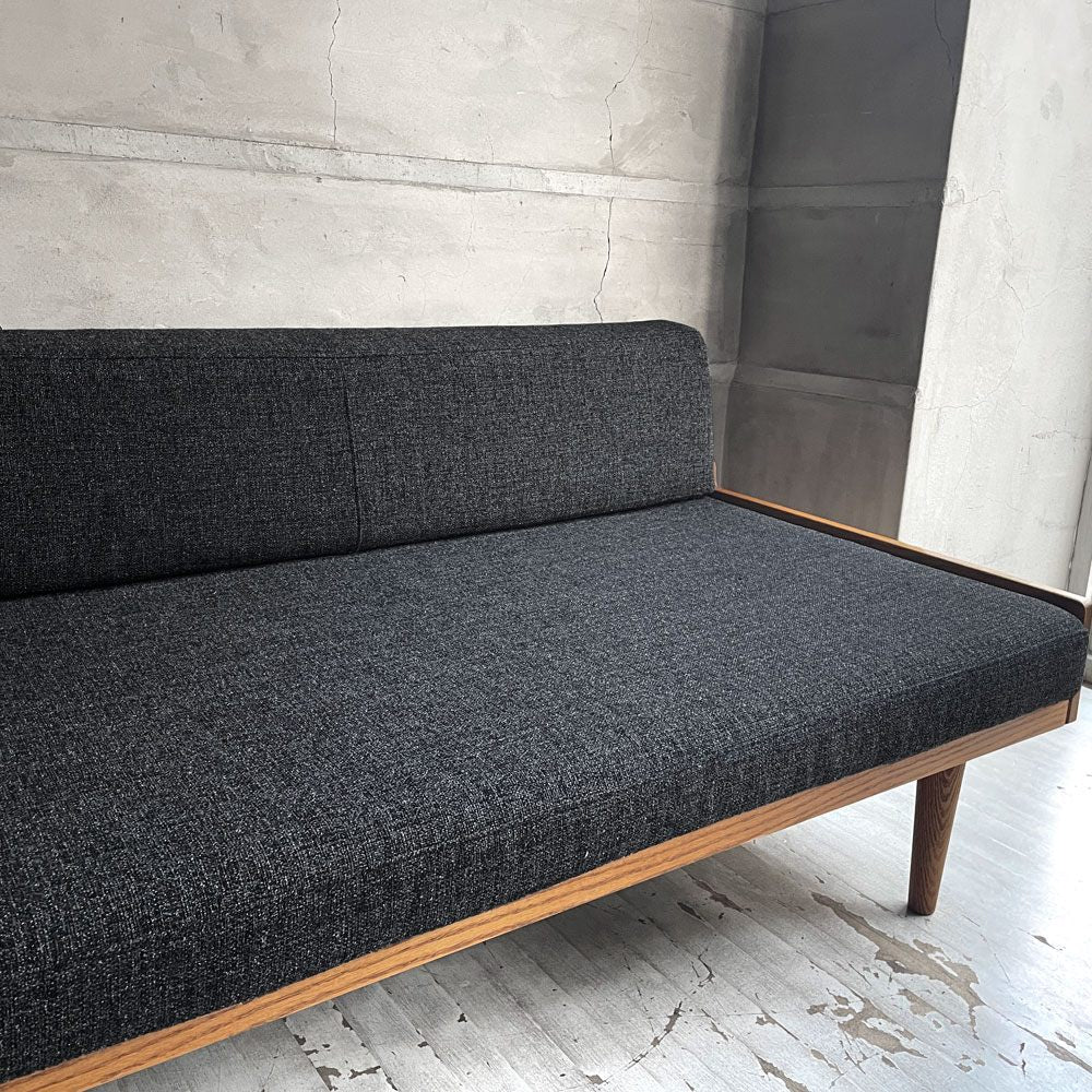 モモナチュラル Momo natural デイソファ DAY SOFA 3Pソファ 3人掛け オーク無垢材フレーム グレー系 カバーリング 北欧スタイル 参考定価154,000円～ ♪