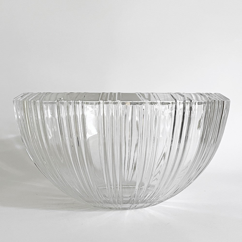 ティファニー Tiffany&co アトラス クリスタルボウル クリスタルガラス Φ28cm ローマンインデックス イタリア製 箱付き ■