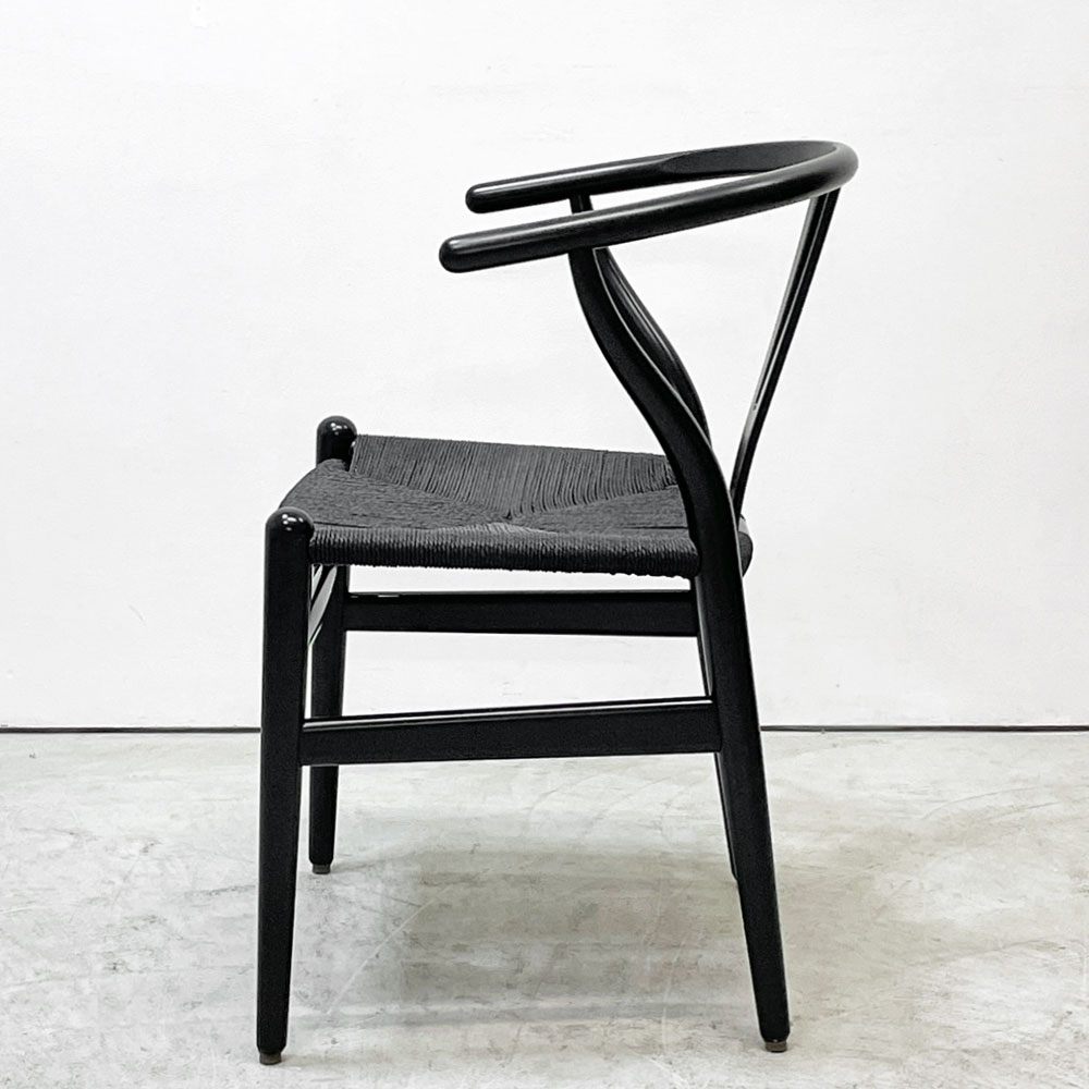 カールハンセン＆サン Carl Hansen & Son CH24 Yチェア ブラックラッカー×ブラックペーパーコード ビーチ材 ハンス・J・ウェグナー デンマーク 北欧家具 日本仕様サイズ B ●