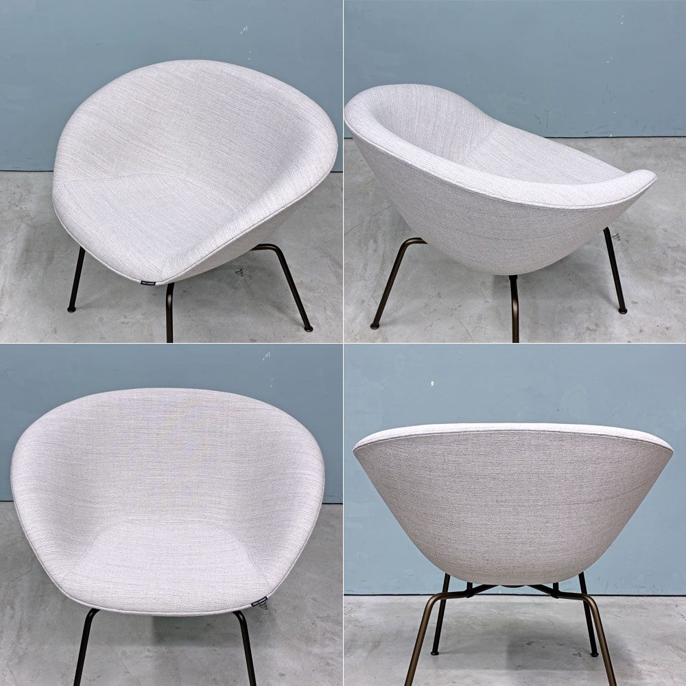フリッツハンセン Fritz Hansen ポットチェア 3318 POT ラウンジチェア ファブリック クリスチャンハウン ベージュ ブラウンブロンズレッグ アルネ・ヤコブセン デンマーク  展示品 ◎
