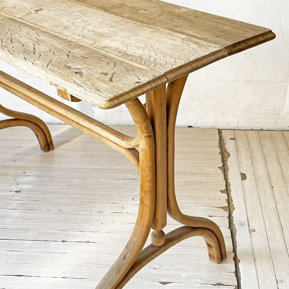 フランスアンティーク French Antique テーブル ワークテーブル コンソール デスク 古材 シャビーシック フレンチカントリー 店舗什器 ビンテージ ★