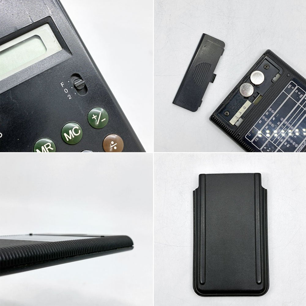 ブラウン BRAUN カーキュレーター 電卓 ET55 ブラック Type:4835 ディーター・ラムス Dieter Rams ドイツ 専用カバー付 ●