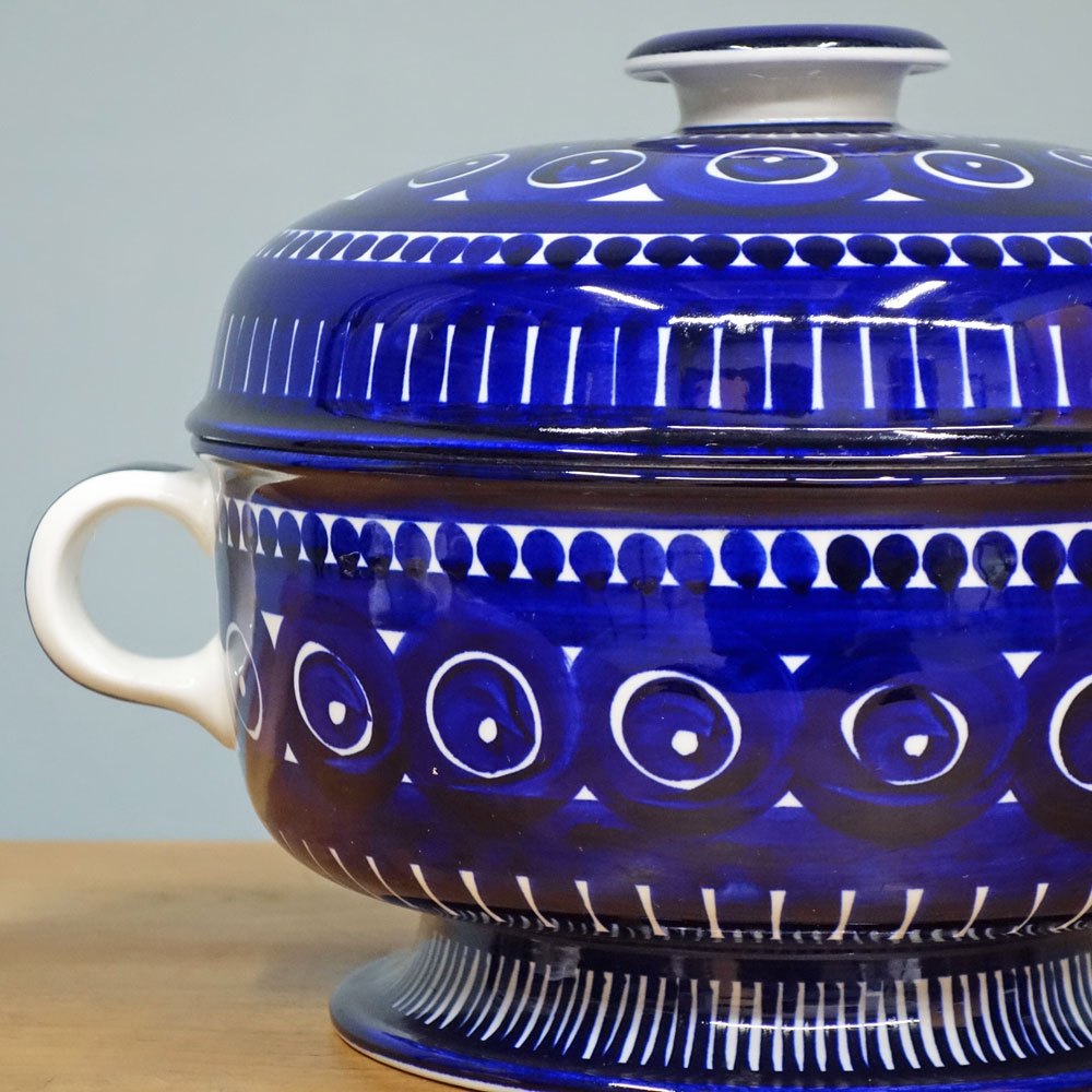 アラビア ARABIA バレンシア Valencia チュリーン 蓋付き 約φ22.5cm ウラ・プロコッペ Ulla Procope フィンランド 北欧食器 ビンテージ ◎
