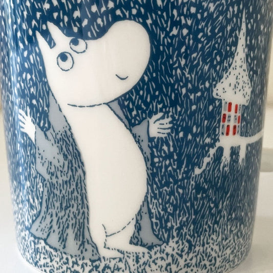 アラビア ARABIA ムーミンマグ MOOMIN ライトスノーフォール シール付 フィンランド 北欧食器 2018年冬限定 ◎