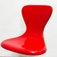 イデー IDEE ヨーンチェア ウィズ キャスター YAWN CHAIR with CASTER FRP レッド ダイニングチェア 岡嶌要 スペースエイジ 廃番 ●