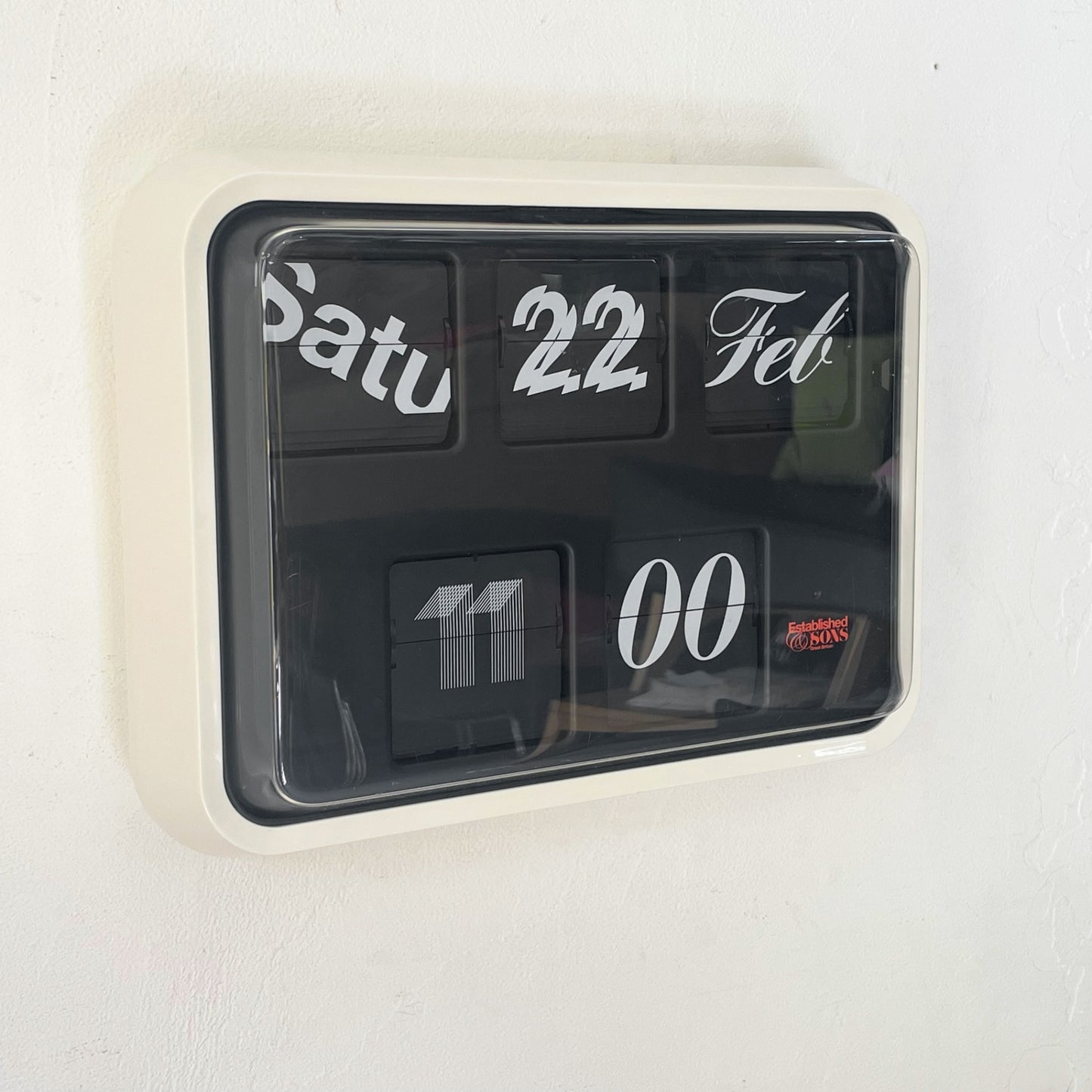 エスタブリッシュドアンドサンズ Established&Sons フォントクロック Font Clock ウォールクロック パタパタ時計 セバスチャン・ロング ★