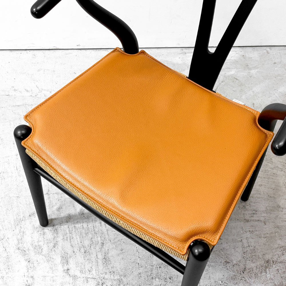 カールハンセン＆サン Carl Hansen & Son ウィッシュボーンチェア WISHBONE CHAIR CH24 Yチェア 専用チェアクッション レザー ●