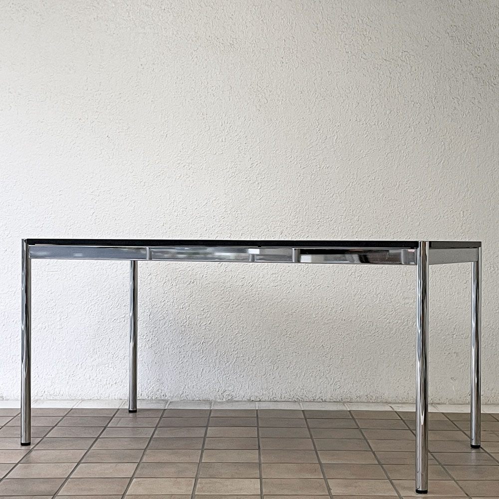 USMハラー USM Haller モジュラーファニチャー ハラーテーブル デスク W150 x D75 × H74cm  パールグレーラミネート (ホワイト) モダンデザイン ◇