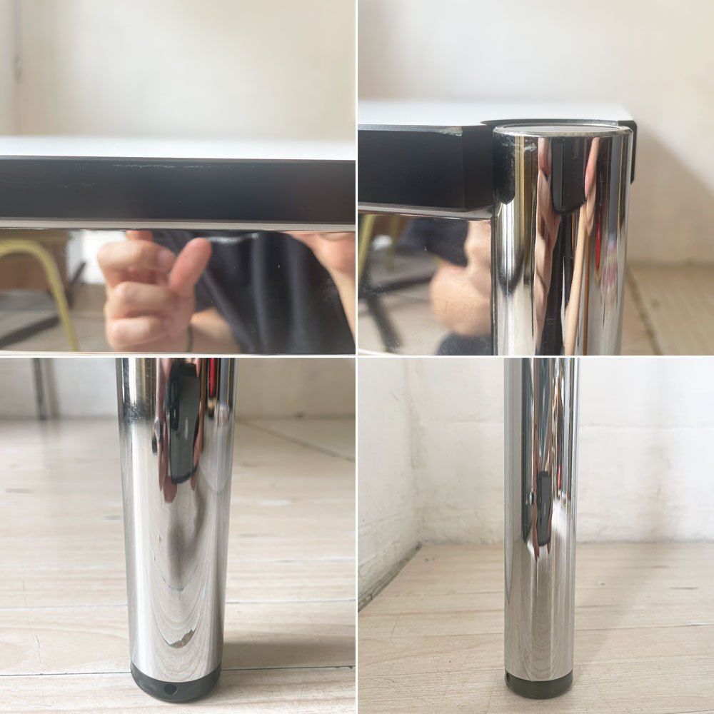 USMモジュラーファニチャー USM Haller USMハラーテーブル ワーキングデスク ダイニングテーブル W150×D75×H74cm パールグレーラミネート(ホワイト) ★