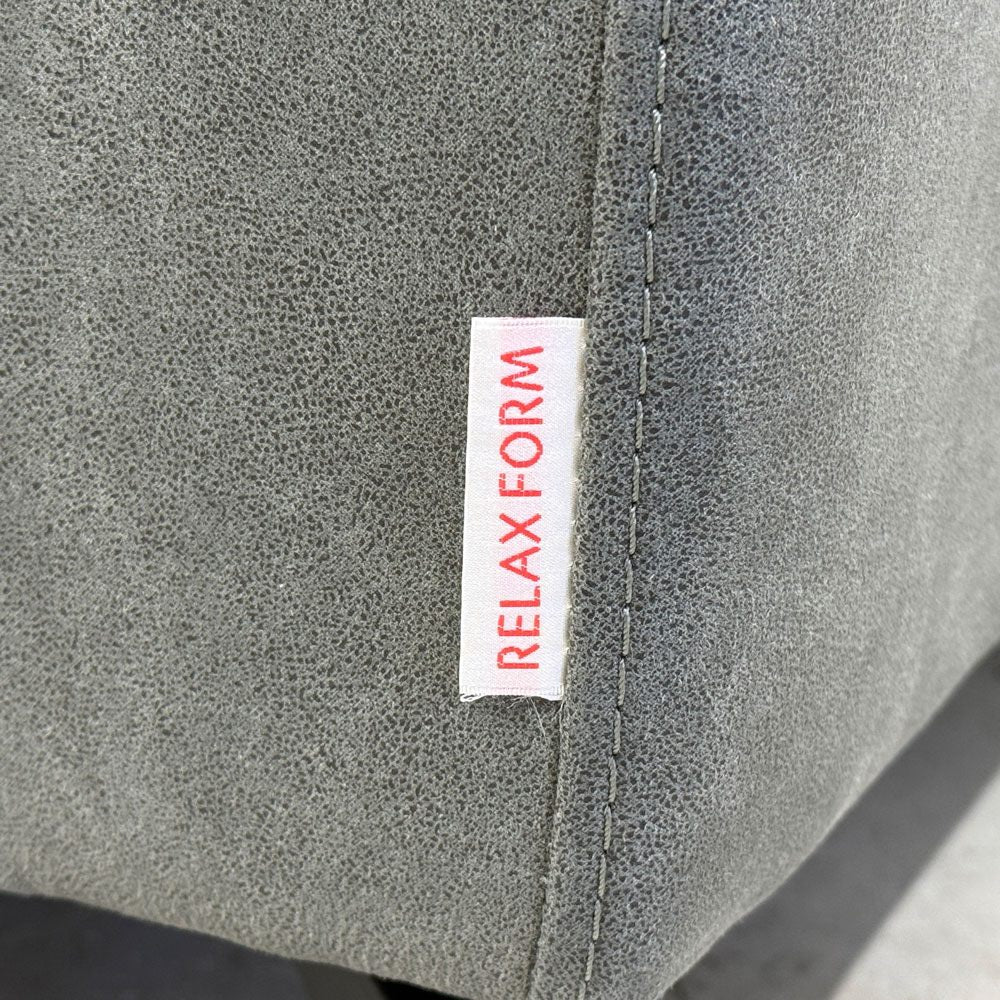 リラックスフォーム RELAXFORM グラシエーロ GLACIERO シェーズロング W100cm プライムレザーテックス モードグレー 関家具 定価￥90,000- 〓