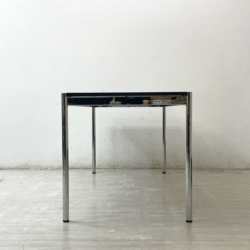 USMモジュラーファニチャー USM Haller USMハラーテーブル ワーキングデスク ダイニング グラファイトグレー リノリウム アジャスター 高さ調整機能付 スイス ●