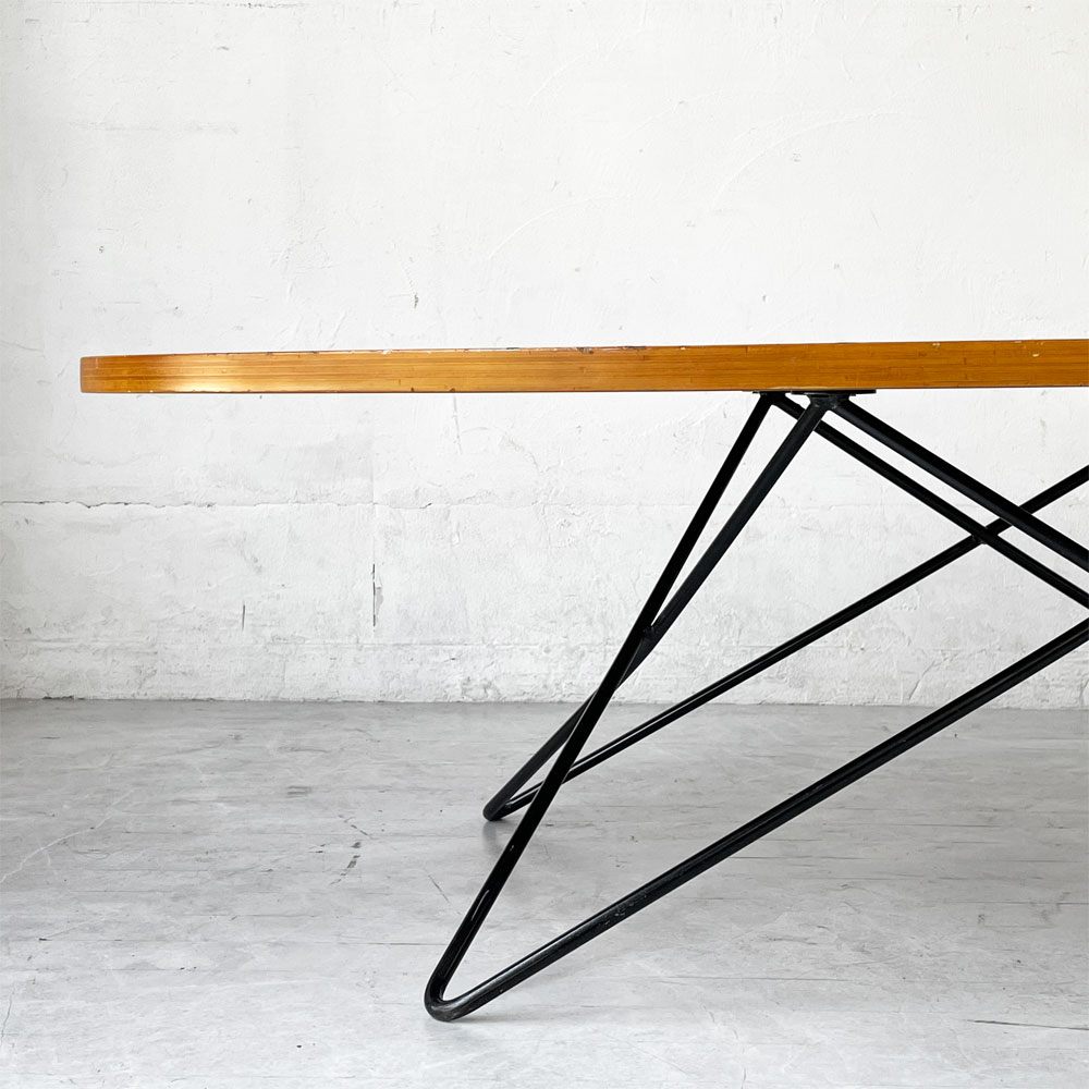 イデー IDEE O.R.T.F table アイアンレッグ + Variation Table オーバル型天板  ローテーブル コーヒーテーブル ★