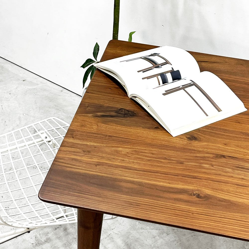 オーガニックモダニズム Organic Modernism フット Futto スクエアテーブル アメリカンウォールナット 船底エッジ ナチュラルモダン ●