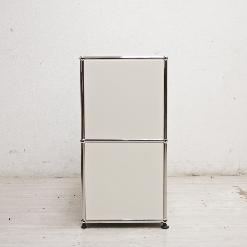 ユーエスエムハラー USMハラー USM Haller モジュラーファニチャー TVボード 1列2段 ドロップダウン x1 ドロワー x1 W77×D37cm ●