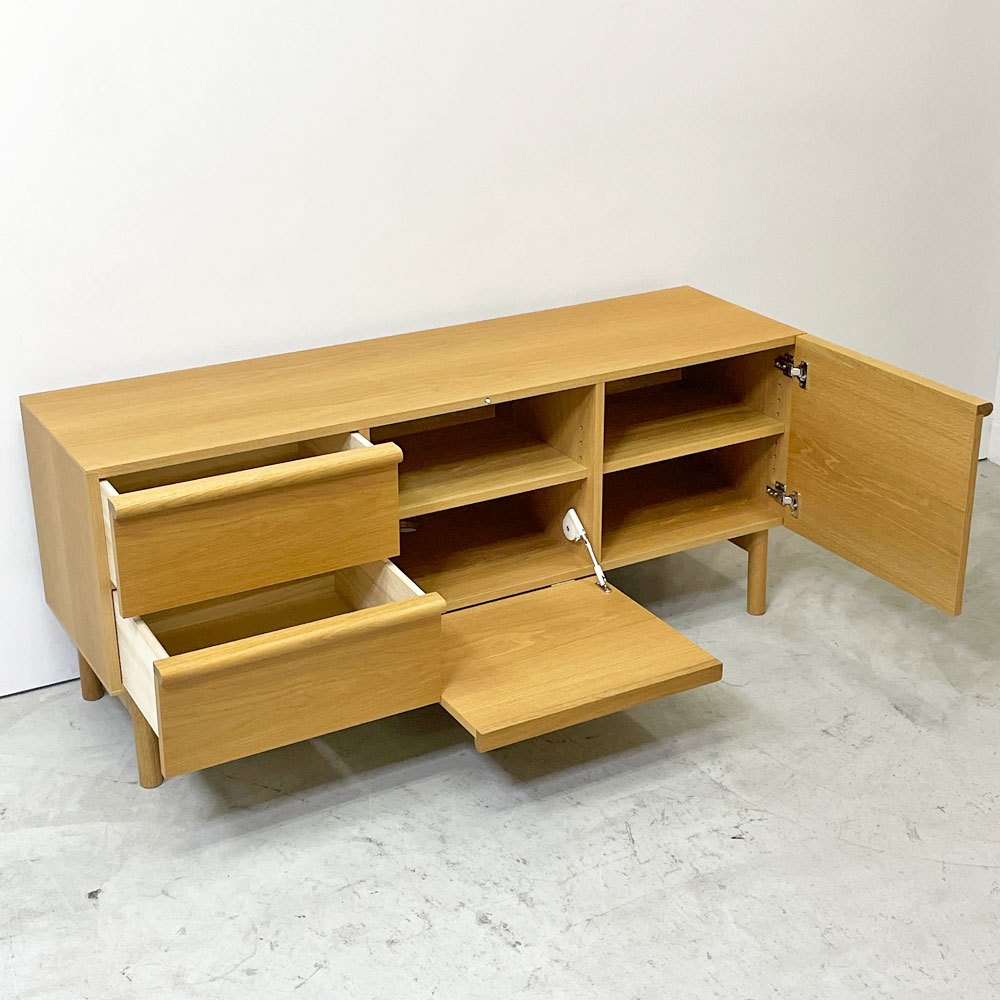 イデー IDEE スティルト サイドボード L STILT SIDEBOARD L テレビボード AVボード オーク材 W141cm マリナ・ボーティエ ナチュラル ●