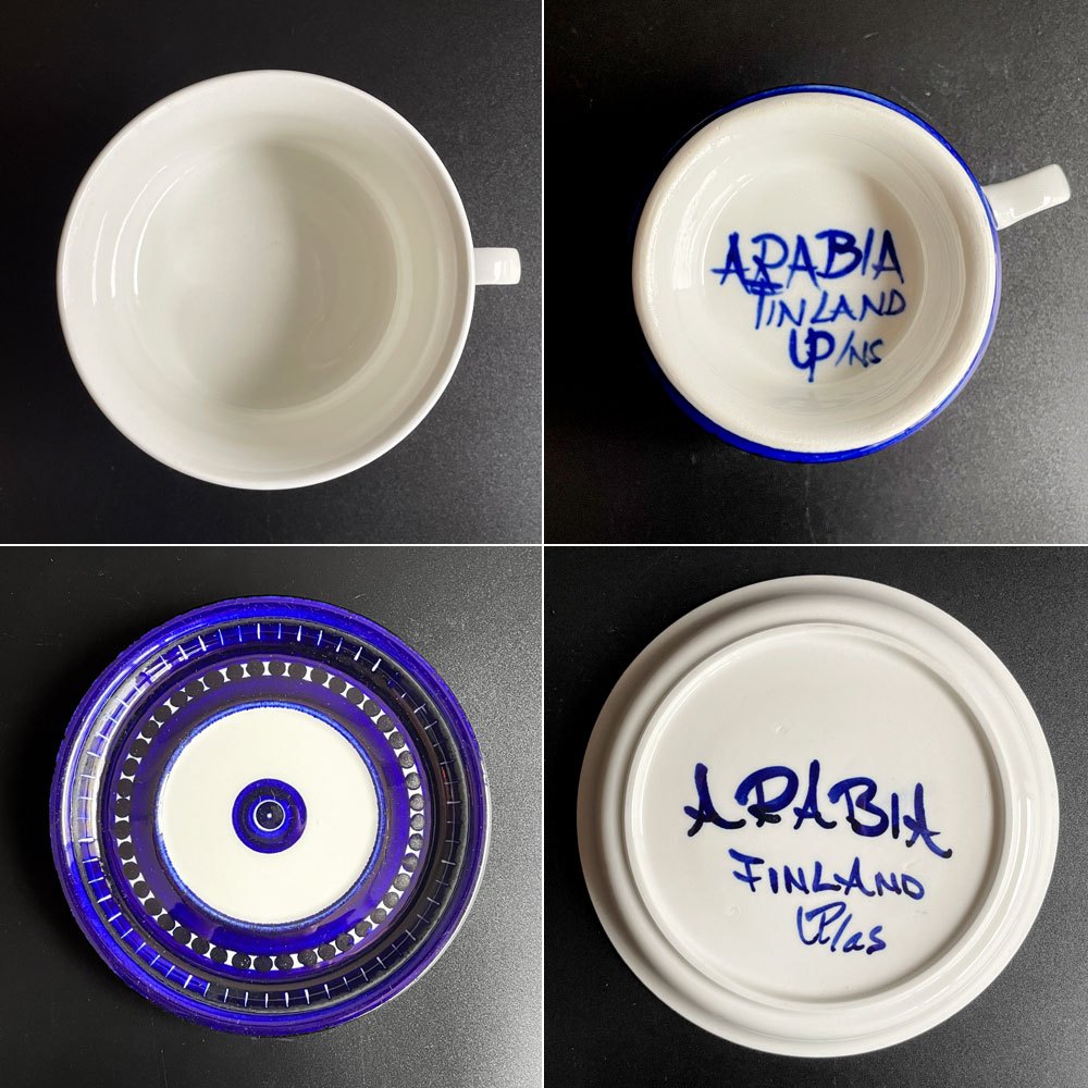 アラビア ARABIA バレンシア Valencia カップ＆ソーサー ビンテージ ウラ・プロコッペ Ulla Procope フィンランド 北欧食器 B ♪