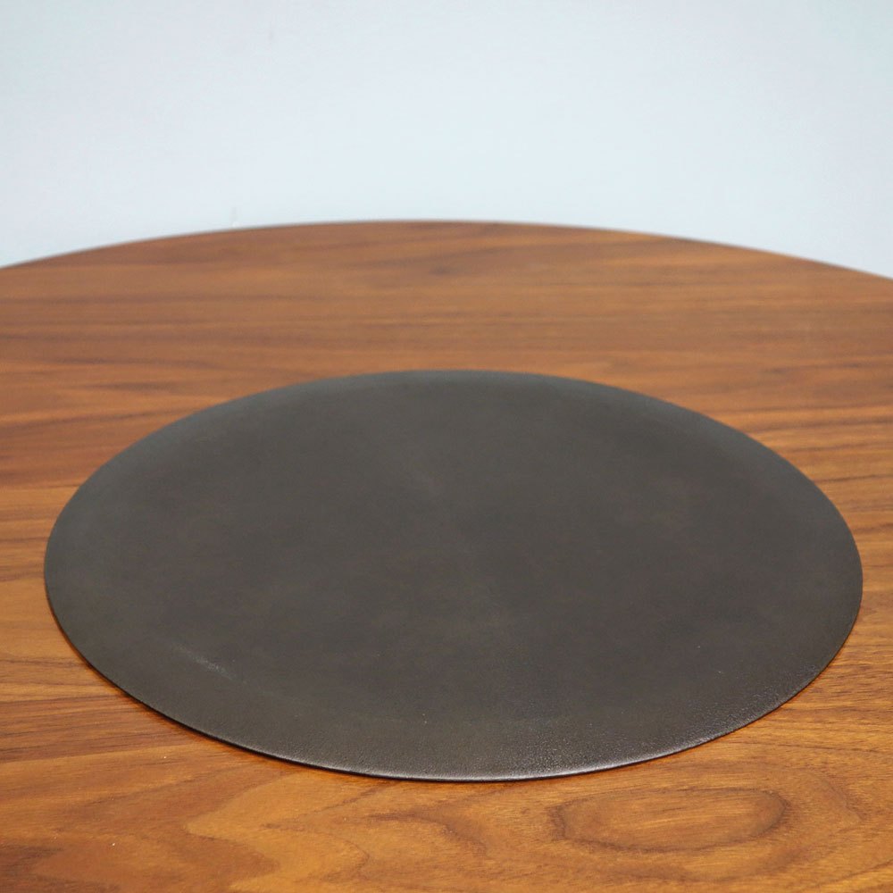 赤木明登 丸折敷 大 古銀仕上げ 黒漆 33cm 輪島塗 現代作家 B ◎