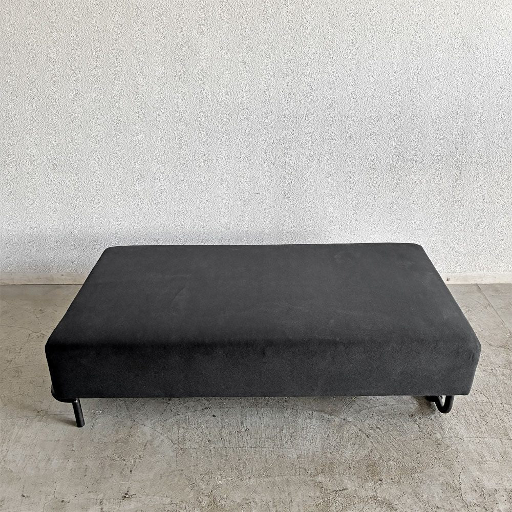 アクタス ACTUS オウンエス OWN-S フラットソファ 背もたれ＆アームなし W145cm スチール脚 カバー欠品 参考定価￥69,300- 〓