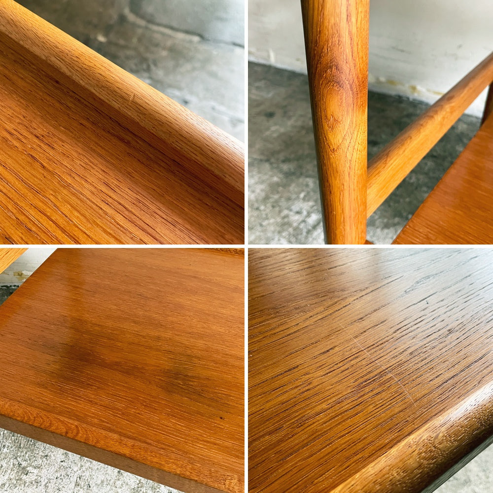 デンマーク ビンテージ Danish Vintage オーク材 ワゴン トローリー 2段 キャスター付き W71.5cm 北欧家具 北欧ビンテージ ■