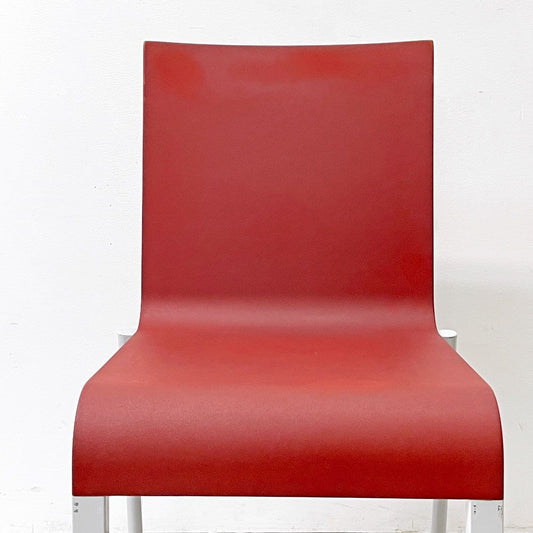 ヴィトラ vitra. ゼロスリー .03 ダイニングチェア スタッキングチェア マールテン・ヴァン・セーヴェレン Maarten Van Severen レッド C ●