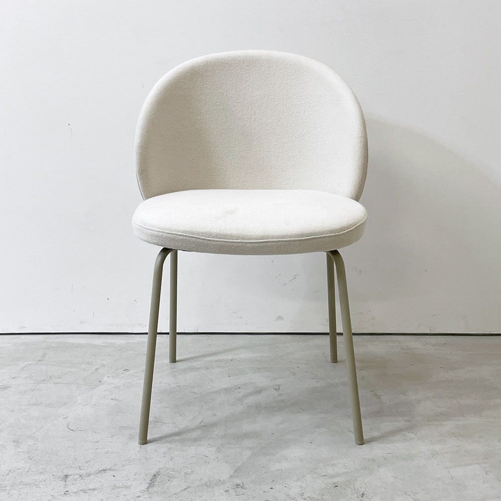 ボーコンセプト BoConcept プリンストン Princeton ダイニングチェア ベージュ ファブリック メタル脚 マットアッシュグレーラッカー仕上げ C ●