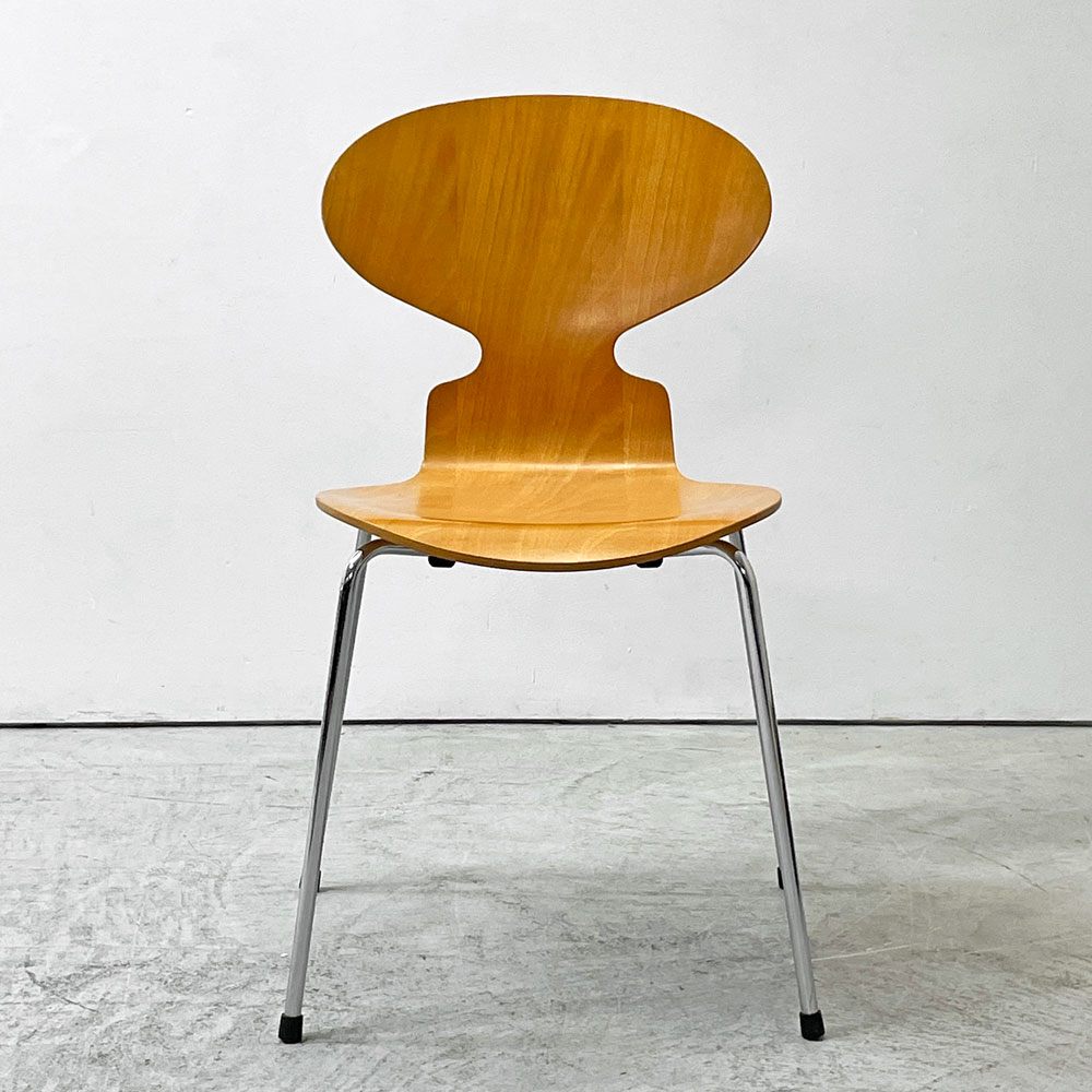 フリッツハンセン Fritz Hansen 3101 アリンコチェア アントチェア 4本脚 ナチュラルビーチ ラッカー仕上げ アルネ・ヤコブセン ●