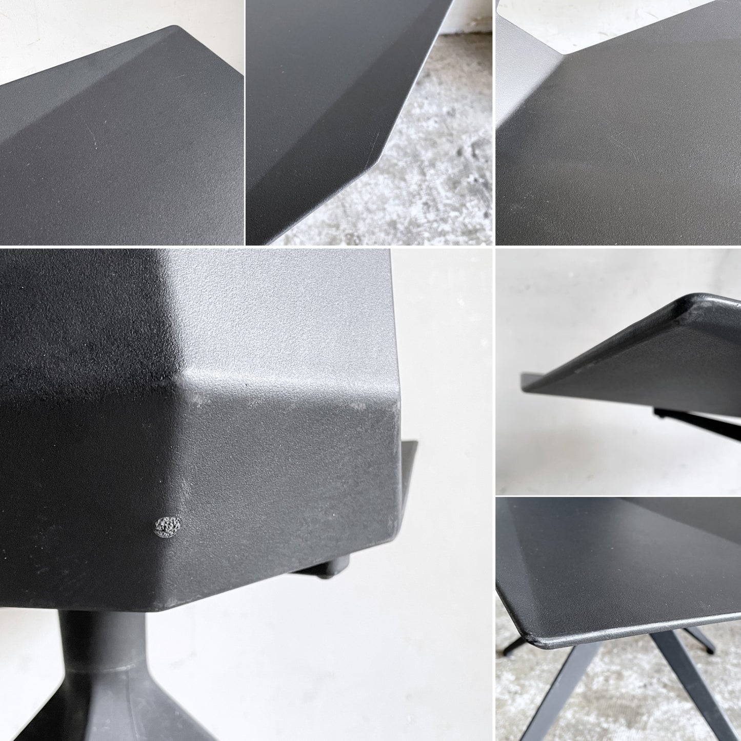 トムディクソン Tom Dixon Yチェア ダイニングチェア ブラック 回転式 アルミニウムベース ブラックパウダー塗装 モダンデザイン 希少 ■