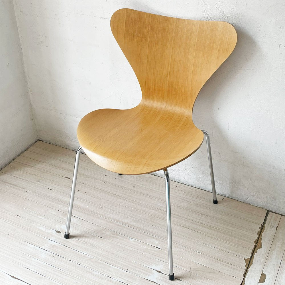 フリッツハンセン Fritz Hansen セブンチェア ダイニングチェア ビーチ材 ナチュラル アルネ・ヤコブセン 北欧家具 定価￥88,880- ★