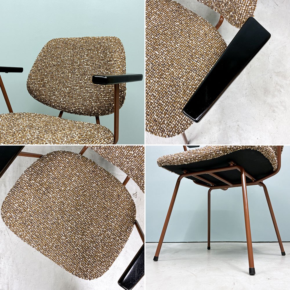 クラッシュゲート CRASHGATE ノットアンティークス Knot Antiques アボック ABOCK ダイニングチェア 肘付 アームチェア ファブリック オーク材 展示品 ◎