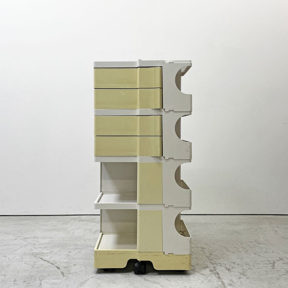 ビエッフェプラスト パドヴァ BIEFFEPLAST PADOVA ボビーワゴン 4段4トレイ ジョエ・コロンボ Joe Colombo ビンテージ ●