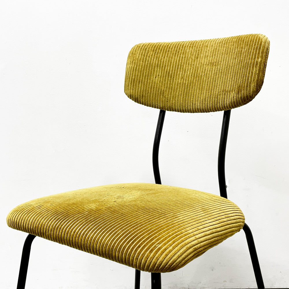 ジャーナルスタンダードファニチャー journal standard Furniture j.s.F ヘンリー HENRY ダイニングチェア サイドチェア コーデュロイ ファブリック アイアン 廃番 B ●