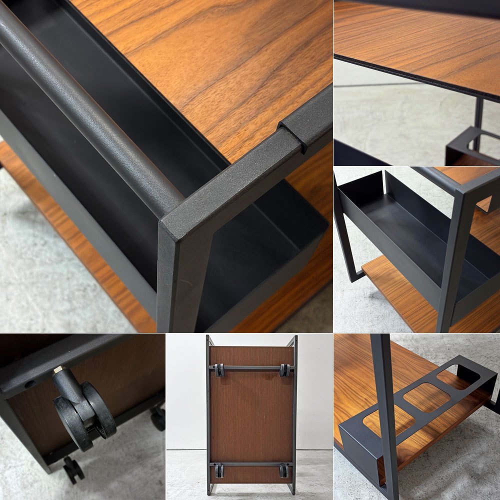カッテラン イタリア cattelan italia モヒートウッド Mojito Wood サービスワゴン ウォールナットカラー Marino Burba 定価約￥449,900- ●