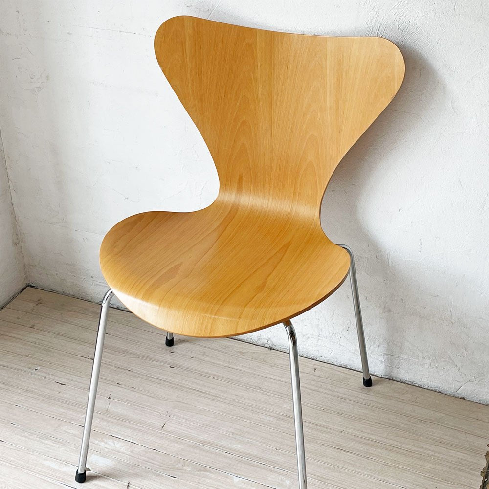 フリッツハンセン Fritz Hansen セブンチェア ビーチ材 ナチュラル アルネ・ヤコブセン 北欧家具 定価￥88,880- ★