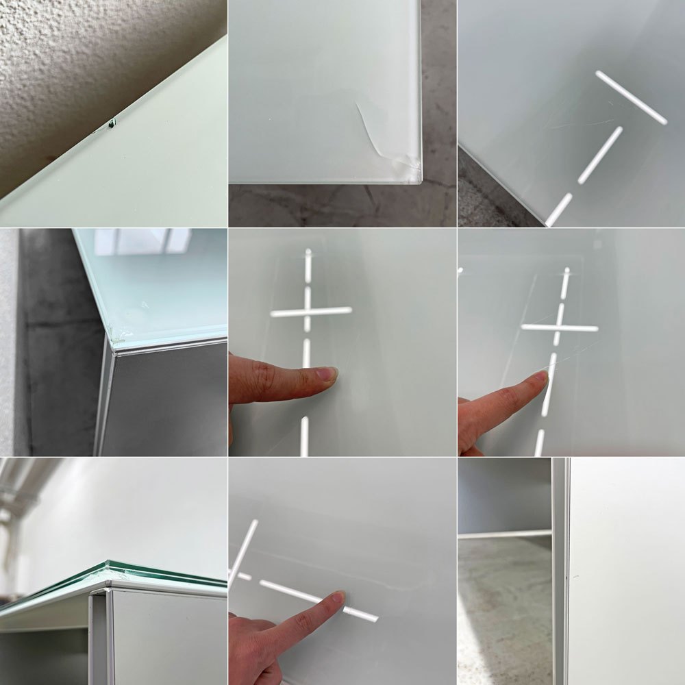 カッシーナイクスシー Cassina ixc. エアーフレーム AIR FRAME 3002 センターテーブル スクエア W120.5cm ガラス天板付 デヴィッド・チッパーフィールド インターデコール 〓