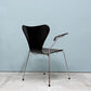 フリッツハンセン Fritz Hansen 3207 セブンチェア アームチェア ブラック ラッカー再塗装品 アルネ・ヤコブセン 北欧家具 参考定価￥146,080- ◎