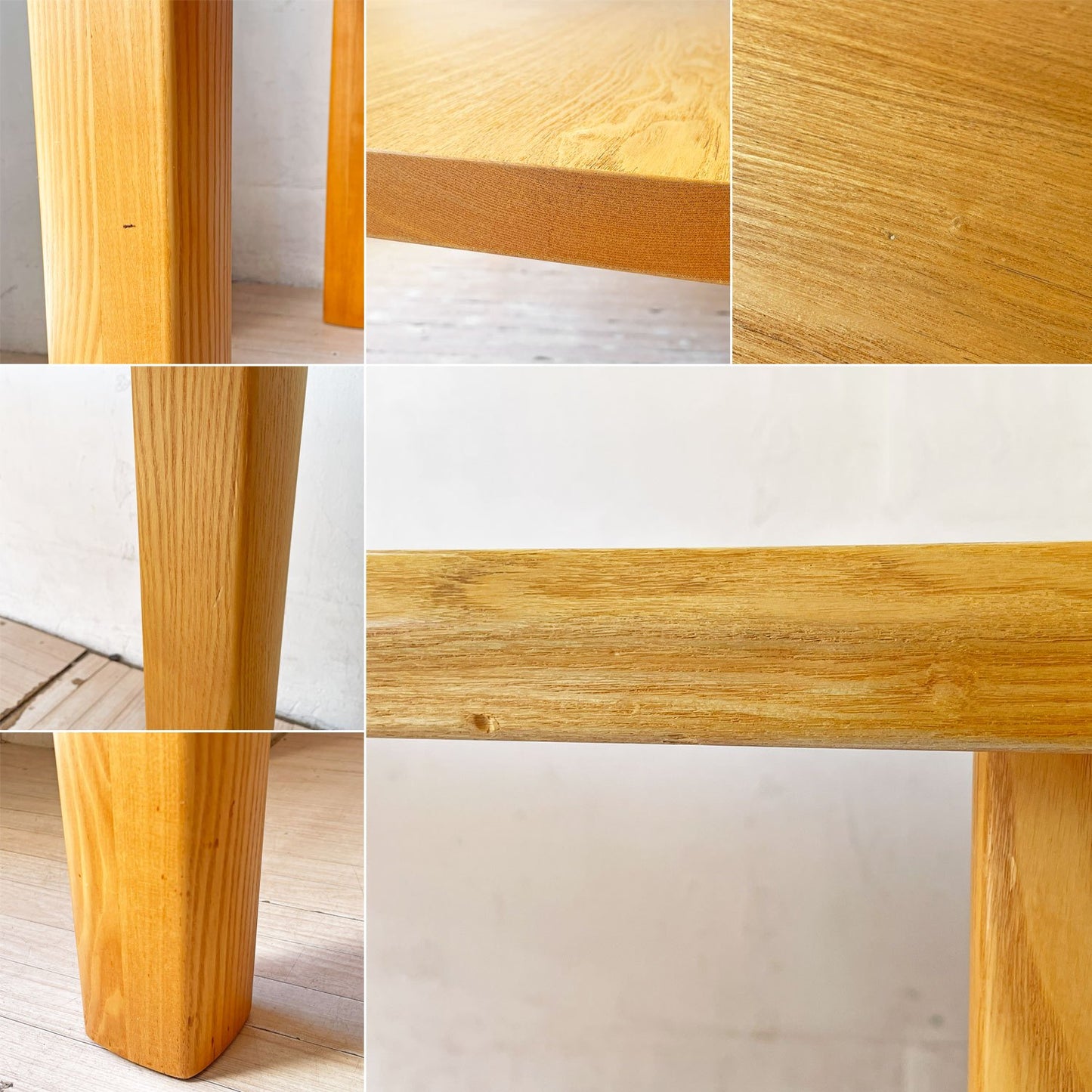 家具蔵 KAGURA ヴィンテージシリーズ VINTAGE ダイニングテーブル タモ無垢材 耳付き W150cm クラフト家具 国産家具 ナチュラル ★
