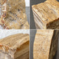 オーク ペトリファイド ウッド OAK Petrified Wood 珪化木 ブックエンド 本立て オブジェ ベージュ系 ウッドストーン 鉱石 ◇